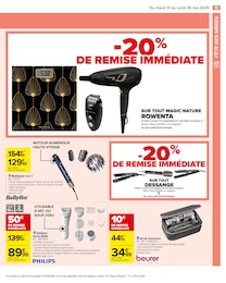 Prix et réduction Philips dans le prospectus Carrefour en cours Offre Philips dans le catalogue Carrefour du moment à la page 17