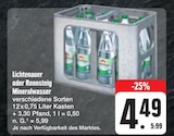 Mineralwasser im Angebot bei E center in Dresden Mineralwasser Angebote von Lichtenauer bei E center Dresden für 4,49 €
