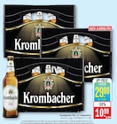 Pils im Angebot bei Marktkauf in Göppingen Pils Angebote von Krombacher bei Marktkauf Göppingen für 10,99 €