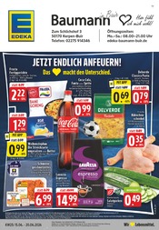 EDEKA Supermarkt Prospekt der aktuellen Woche mit 25 Seiten, gültig von 15.06.2026 bis 20.06.2026, in Nörvenich und Umgebung Aktueller EDEKA Supermarkt Prospekt in Nörvenich und Umgebung, "Aktuelle Angebote" mit 25 Seiten, 15.06.2026 - 20.06.2026