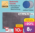 Badematte Chenille im Angebot bei Netto Marken-Discount in Goslar Badematte Chenille Angebote bei Netto Marken-Discount Goslar für 8,00 €