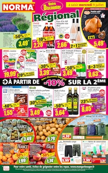 Prospectus Norma de la semaine "Votre Discounter Régional" avec 1 pages, valide du 09/07/2025 au 15/07/2025 pour Hettange-Grande et alentours