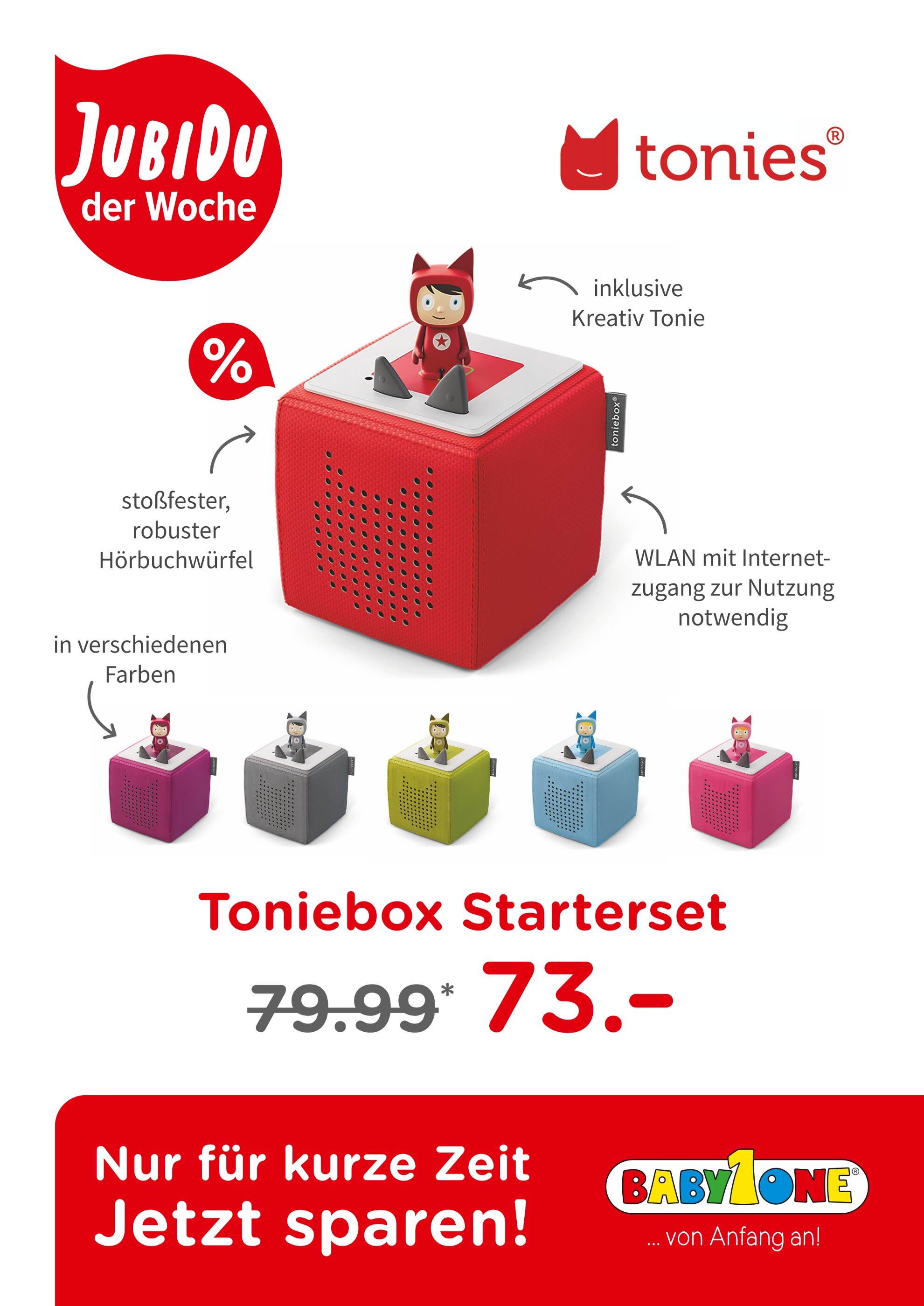BabyOne Prospekt für Laatzen mit 1 Seite BabyOne Prospekt für Laatzen: "JubiDu der Woche", 1 Seite, 17.01.2022 - 23.01.2022