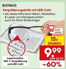Vergrößerungsbrille mit LED-Licht von EASYMAXX für 9,99 € bei Netto Marken-Discount im Angebot Vergrößerungsbrille mit LED-Licht von EASYMAXX im aktuellen Netto Marken-Discount Prospekt