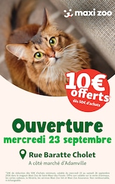 Prospectus Maxi Zoo à Bonneuil-sur-Marne, "Ouverture", 4 pages, 23/09/2026 - 26/09/2026