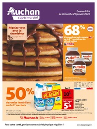 Auchan Supermarché Catalogue "Auchan supermarché", 32 pages, Saint-Mesmes, 24/01/2023 - 29/01/2023 Auchan Supermarché Catalogue "Auchan supermarché", 32 pages, Saint-Mesmes, 24/01/2023 - 29/01/2023