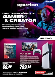 MediaMarkt Saturn Prospekt DAS ZUHAUSE FÜR ECHTE GAMER & CREATOR mit 12 Seiten