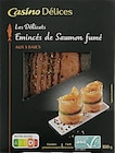 Emincés de saumon fumé aux 5 baies ASC - CASINO DELICES à 4,29 € dans le catalogue Casino Supermarchés