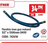 Flexible inox gaz naturel - Screwfix à Le Havre Flexible inox gaz naturel en promo chez Screwfix Le Havre à 34,19 €