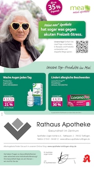 mea - meine apotheke Prospekt Unsere Mai-Angebote mit 4 Seiten