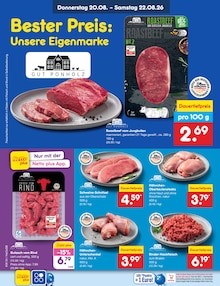 Fleisch im aktuellen Netto Marken-Discount Prospekt (Rostock) Fleisch im Netto Marken-Discount Prospekt "Aktuelle Angebote" mit 68 Seiten (Rostock)
