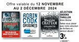 Sélection eBooks Thriller - Albin Michel à 3,99 € dans le catalogue E.Leclerc