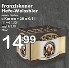 Hefe-Weissbier im Angebot bei TOP Getränke in Neuss Hefe-Weissbier Angebote von Franziskaner bei TOP Getränke Neuss für 14,99 €