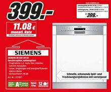 SN 536 S 01 GE Geschirrspüler, teilintegriert bei Media-Markt in Recklinghausen SN 536 S 01 GE Geschirrspüler, teilintegriert im Angebot bei Media-Markt Recklinghausen für 399,00 €