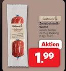 Markant Nordwest Bielefeld - Zwiebelmettwurst Angebot im Prospekt Zwiebelmettwurst bei Markant Nordwest im Bielefeld Prospekt für 1,99 €