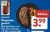 Rumpsteak, gewürzt Angebote von Fair & Gut bei ALDI SÜD Niederkassel für 3,99 €