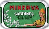 Sardines à l'huile d'olive vierge extra - Minerva - Intermarché Super à Périgueux Sardines à l'huile d'olive vierge extra - Minerva en promo chez Intermarché Super Périgueux à 1,70 €