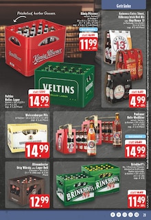 Bier im EDEKA Prospekt "Aktuelle Angebote" mit 30 Seiten (Lippstadt)