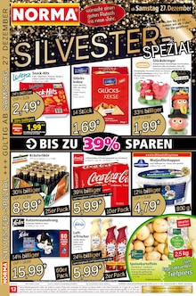 Coca Cola im Norma Prospekt "Mehr fürs Geld" mit 12 Seiten (Ludwigsburg)