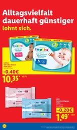 Windeln im Lidl Prospekt Windeln im Lidl Prospekt "Der Preisführer macht Deutschland dauerhaft günstiger!" auf Seite 12