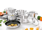 Topf-Set „Steel“ im Angebot bei porta Möbel in Hennef Topf-Set „Steel“ Angebote von Woll bei porta Möbel Hennef für 169,99 €