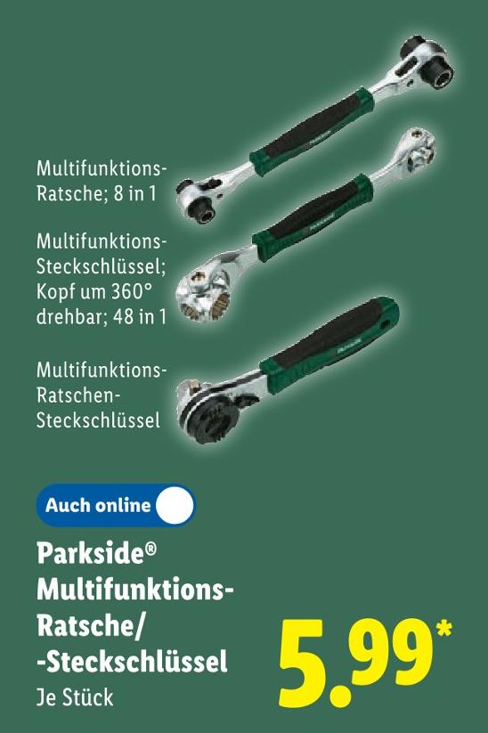 Multifunktions-Ratsche/-Steckschlüssel