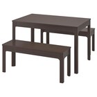 Aktuelles Tisch und 2 Bänke dunkelbraun/dunkelbraun Angebot bei IKEA in Wiesbaden ab 398,98 €
