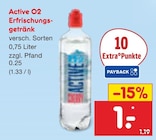 Active O2 Erfrischungsgetränk für 1,00 € bei Netto Marken-Discount im Angebot Active O2 Erfrischungsgetränk im aktuellen Netto Marken-Discount Prospekt