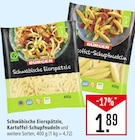 Schwäbische Eierspätzle, Kartoffel-Schupfnudeln und weitere Sorten im Angebot bei Marktkauf in Stuttgart Schwäbische Eierspätzle, Kartoffel-Schupfnudeln und weitere Sorten Angebote von BURGER bei Marktkauf Stuttgart für 1,89 €