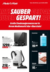 Aktueller MediaMarkt Saturn Elektromarkt Prospekt in Rhaunen und Umgebung, "Sauber Gespart!" mit 4 Seiten, 26.04.2025 - 03.05.2025