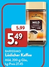 Löslicher Kaffee Mild von Barissimo im aktuellen ALDI SÜD Prospekt für 5,49 €