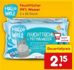 Feuchttücher 99% Wasser von Hallo Welt für 2,15 € bei Netto Marken-Discount im Angebot Feuchttücher 99% Wasser von Hallo Welt im aktuellen Netto Marken-Discount Prospekt