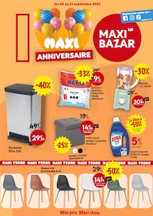 Prospectus Maxi Bazar à Saint-Pol-sur-Ternoise, "MAXI ANNIVERSAIRE", 12 pages de promos valables du 03/09/2025 au 21/09/2025