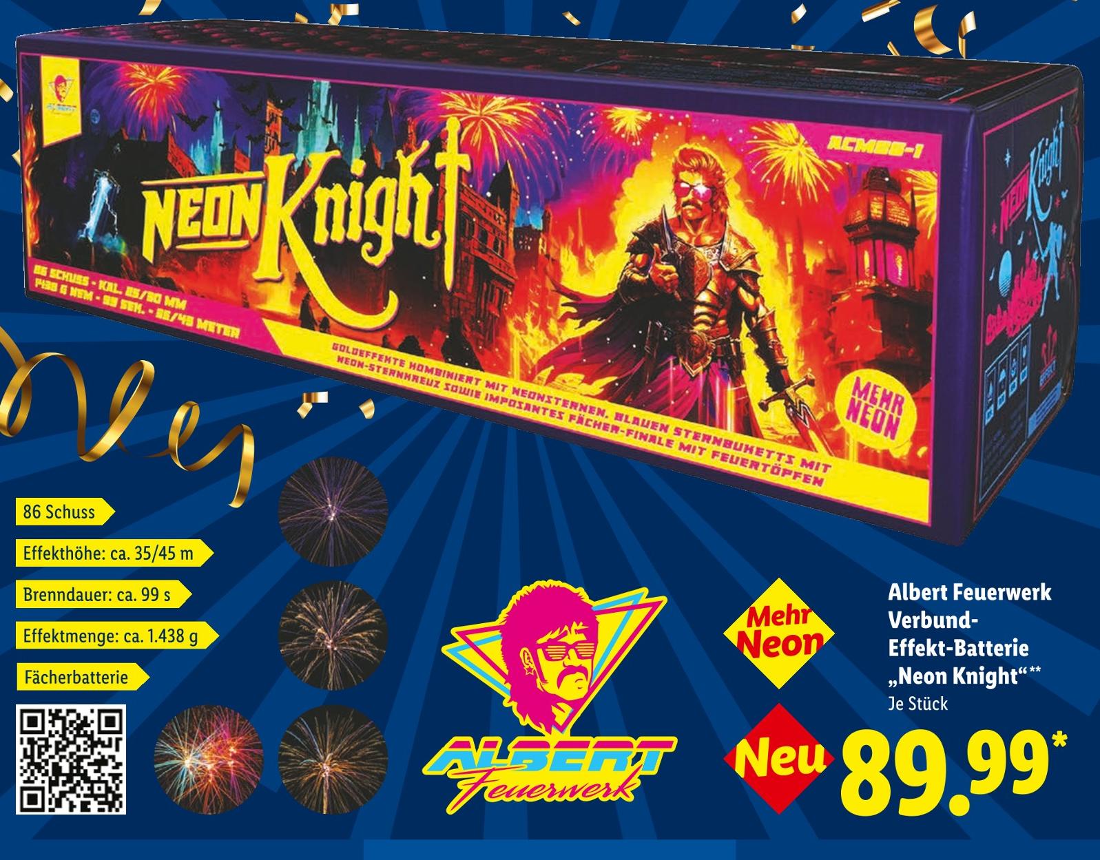 Verbund-Effekt-Batterie Neon Knight