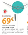 Séchoir extérieur lift-o-matic matic rotatif 60 m + ancre à Mr.Bricolage dans Bélâbre Séchoir extérieur lift-o-matic matic rotatif 60 m + ancre à Mr.Bricolage dans Bélâbre