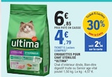 Croquettes pour chat stérilisé - Ultima en promo chez E.Leclerc Croquettes pour chat stérilisé - Ultima dans le catalogue E.Leclerc