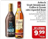 Uralt Weinbrand, Coffee & Cream oder Aperitif Rosé Angebote von Asbach bei Marktkauf Schweinfurt für 9,99 €