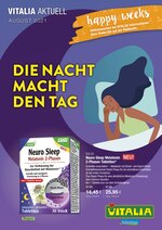 VITALIA Reformhaus Prospekt für Petersdorf mit 8 Seiten VITALIA Reformhaus Prospekt für Petersdorf: "DIE NACHT MACHT DEN TAG", 8 Seiten, 01.08.2021 - 31.08.2021