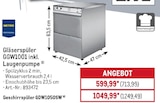 Aktuelles Gläserspüler GGW1001 Angebot bei METRO in Hannover ab 713,99 €