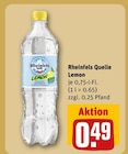 Lemon im REWE Prospekt Lemon von Rheinfels Quelle im aktuellen REWE Prospekt für 0,49 €