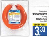 Fleischwurst im Ring von Donauland im aktuellen EDEKA Prospekt für 3,33 €