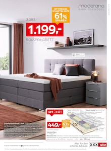 Matratze im aktuellen XXXLutz Prospekt (Frankfurt (Main)) Matratze im XXXLutz Prospekt "NR. 1 BEIM PREIS" mit 39 Seiten (Frankfurt (Main))