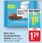 Schokolade Bunte Vielfalt Angebote von Ritter Sport bei E center Filderstadt für 1,11 €