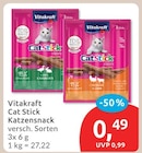 Cat Stick Katzensnack von Vitakraft für 0,49 € bei budni im Angebot Cat Stick Katzensnack von Vitakraft im aktuellen budni Prospekt