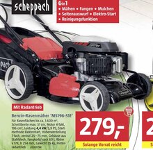 Benzin-Rasenmäher 'MS196-51E' bei BAUHAUS in Dortmund Benzin-Rasenmäher 'MS196-51E' im Angebot bei BAUHAUS Dortmund für 279,00 €