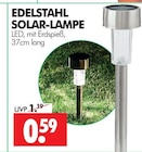 EDELSTAHL SOLAR-LAMPE bei Wreesmann im Lucka Prospekt für 0,59 €