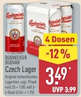 Czech Lager im Angebot bei ALDI Nord in Hannover Czech Lager Angebote von Budweiser Budvar bei ALDI Nord Hannover für 3,49 €