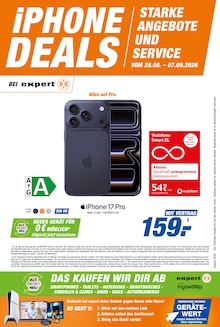 Aktueller expert Prospekt (Krefeld, 3 Seiten zum blättern expert Prospekt iPHONE DEALS mit 3 Seiten