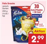 Aktuelle Felix Katzenfutter Angebote bei Netto Marken-Discount in Ingolstadt Aktuelles Snacks Angebot bei Netto Marken-Discount in Ingolstadt ab 2,99 €