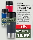 Isolierbecher »TRAVEL MUG Essential« von EMSA für 12,99 € bei Kaufland im Angebot Isolierbecher »TRAVEL MUG Essential« von EMSA im aktuellen Kaufland Prospekt